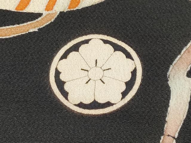 立波枝花文 暈し染め