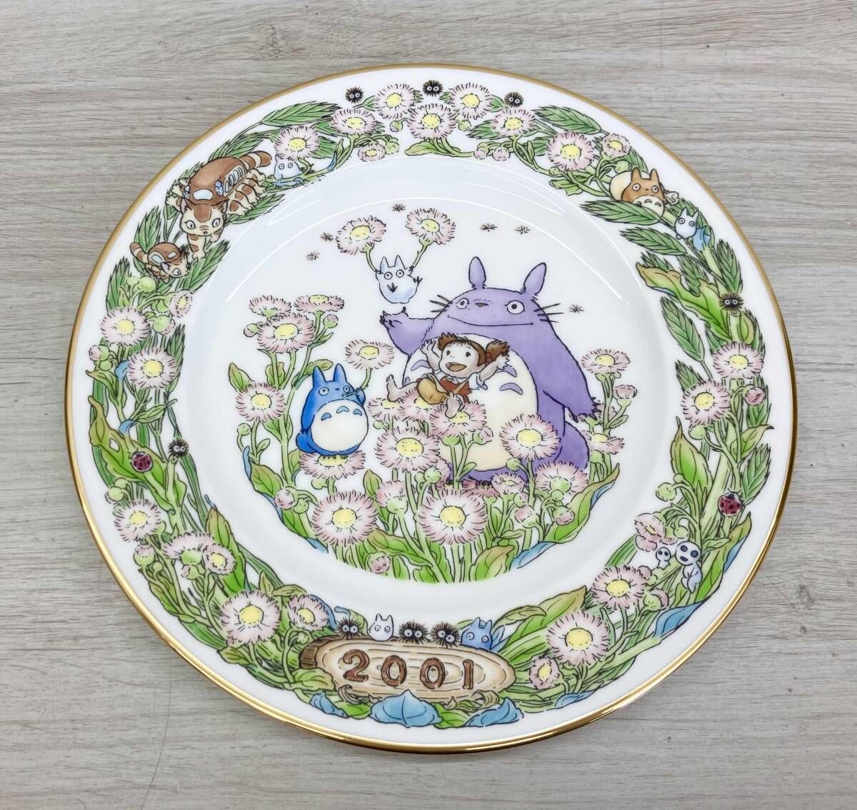 Noritake 21cm プレート Y59811 4601-01 2001年 トトロ イヤリープレート ノリタケ となりのトトロ