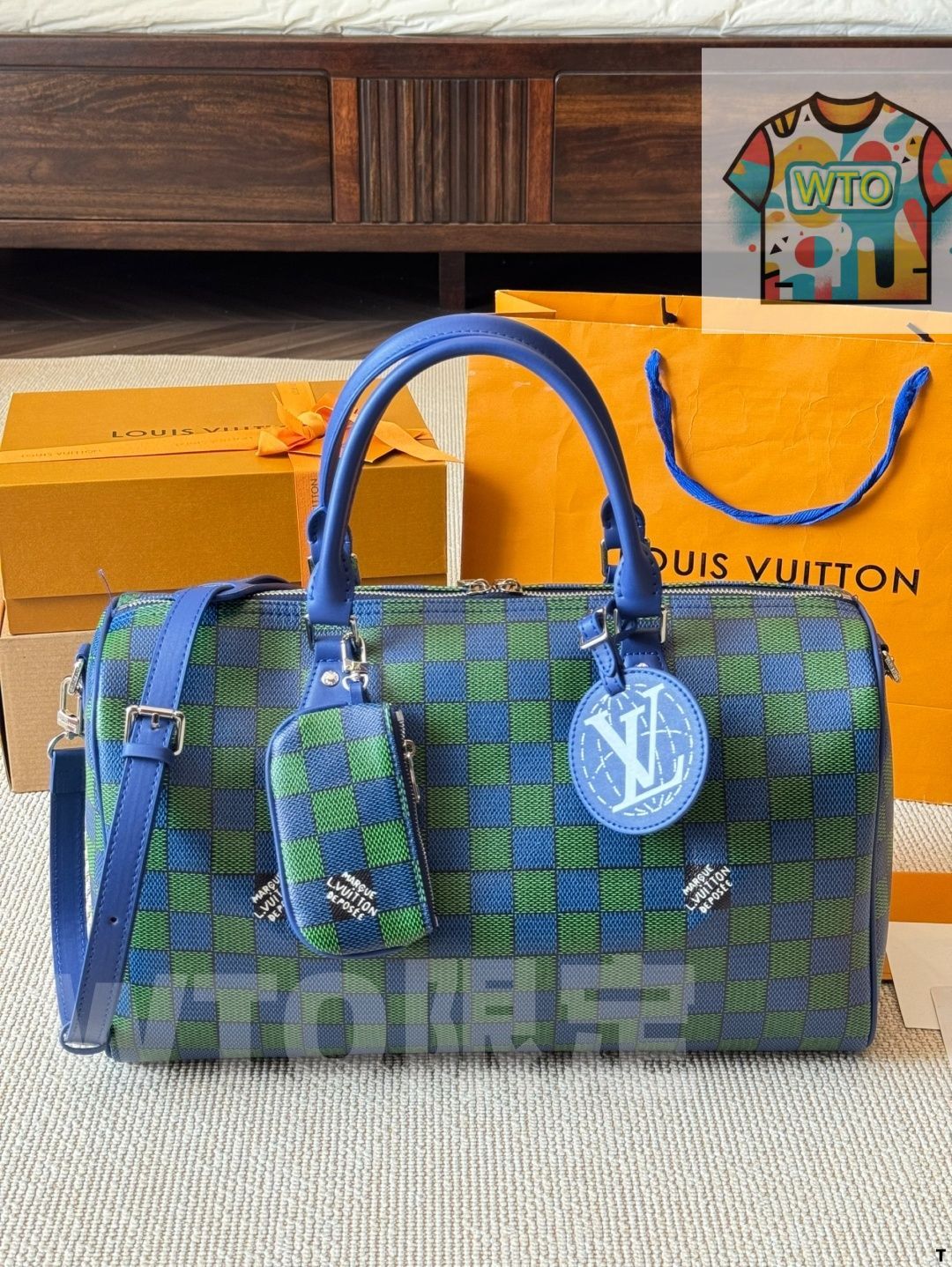 WTO通販 Louis Vuitton ルイ ヴィトン ERSダミエ エアアフリーグ チェック シリーズ 鮮やかな色彩を持つ-WTO輸入-FJO 11