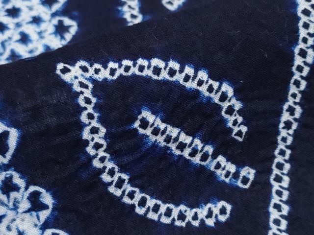  平和屋着物 上 夏物 浴衣 有松鳴海絞り 枝花文 綿 s 5 浴衣単品 浴衣