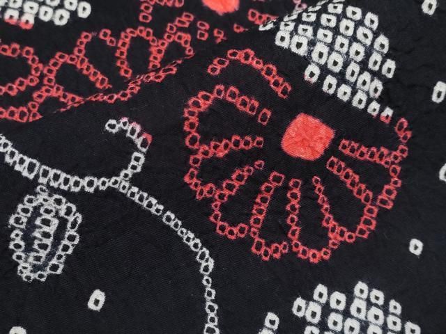 有松鳴海絞り 菊唐草文