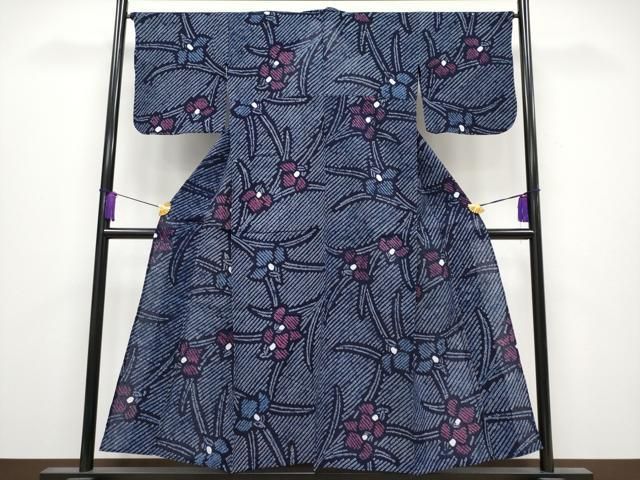 平和屋着物 上 夏物 浴衣 有松鳴海絞り 杜若 綿 s 5