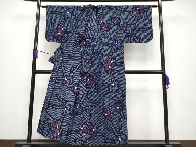 平和屋着物 上 夏物 浴衣 有松鳴海絞り 杜若 綿 s 5
