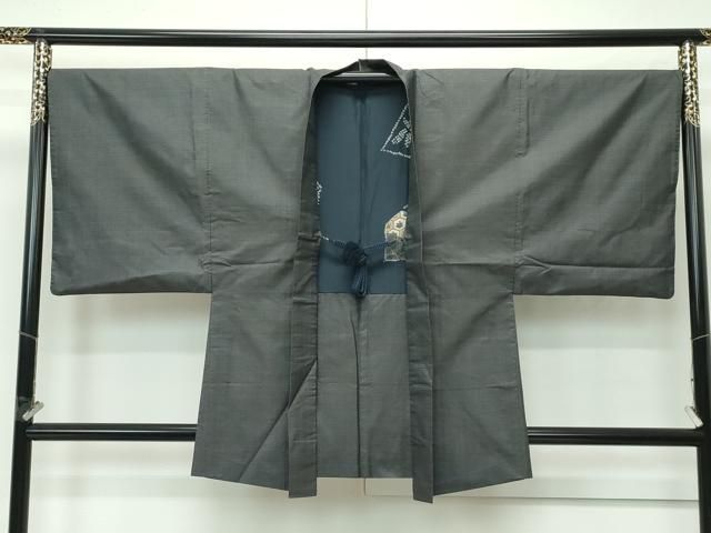 平和屋着物□極上 男性 本場大島紬 アンサンブル 100亀甲 総詰め 羽織