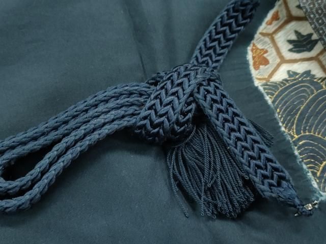 平和屋着物■極上　男性　本場大島紬　アンサンブル　100亀甲　総詰め　羽織紐付き　逸品　CZAA4286s5 平和屋着物□極上 男性 本場大島紬 アンサンブル 100亀甲 総詰め 羽織