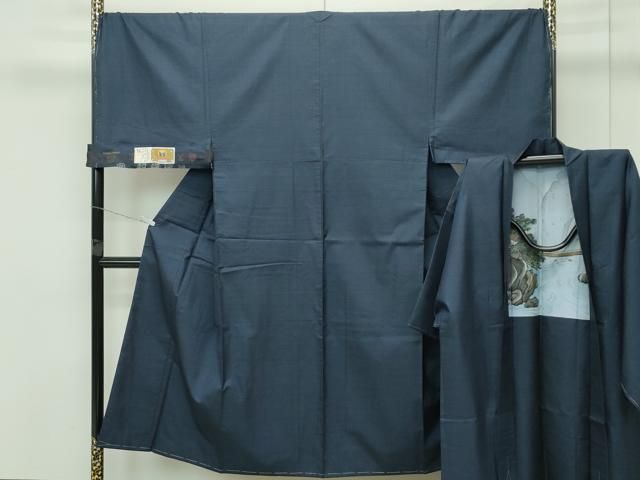 平和屋着物 上 男性 本場大島紬 アンサンブル キングサイズ 100亀甲 総詰め 朝信隆作 証紙付き CZAA4290s5