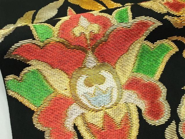  平和屋着物 上 六通柄 本袋帯 花菱華文錦 金糸 s 5 袋帯 帯