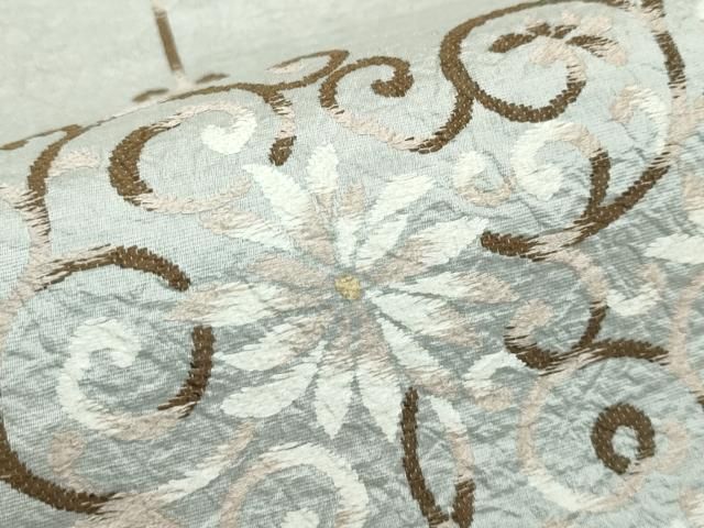 唐織 市松花唐草文