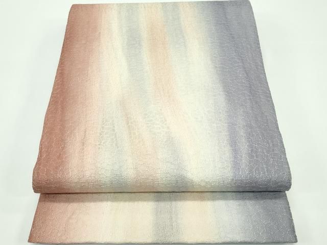 平和屋着物 上 西陣 謹製 スリーシーズン 春夏秋 全通柄袋帯 スパンコール 間道 証紙付き s 5