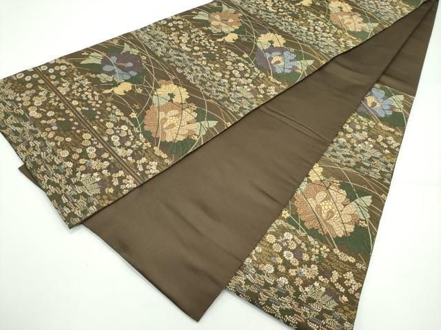 専用帯1858 2335 二本セット○服部織物謹製 青々庵 高級 正絹 六通袋帯