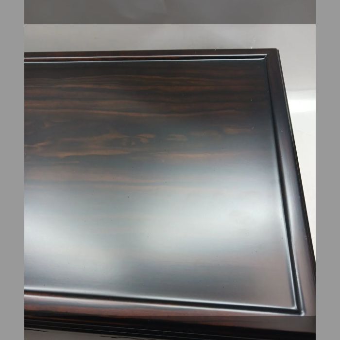 伊藤様 ご売約済【未使用保管品】高級唐木花台 黒丹 松彫 花台 置物台