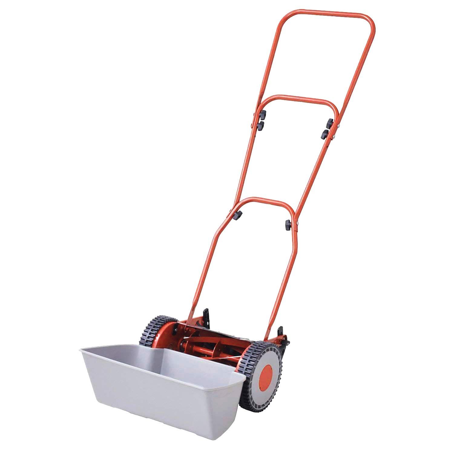 山善 YAMAZEN 手動芝刈機 刈込幅200 mm 刈込高さ5段階調節 高さ2段階調整 刃リール 簡単組立 工具不要 節電 省エネ 手押し 雑草 除草 レッド KKM 200