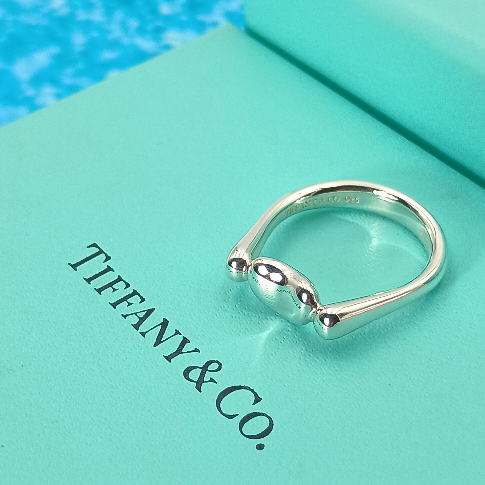 美品 Tiffany&Co.ティファニー ビーン シルバー リング 指輪 11号 Tiffany&Co.ティファニー ビーン シルバー リング 指輪 11号