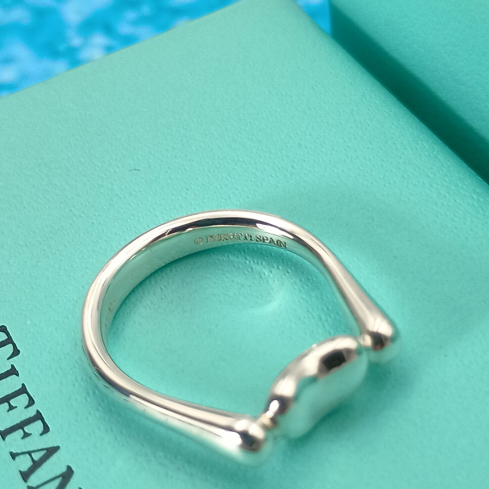 ティファニーバンブーリング 9号(10、10.5号) 新品仕上げ ほぼ無傷 美