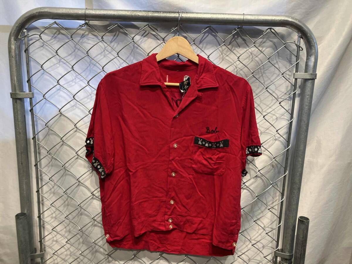 60s Dunbrooke Bowling Shirts 半袖シャツ ダンブルック ボーリングシャツ レッド