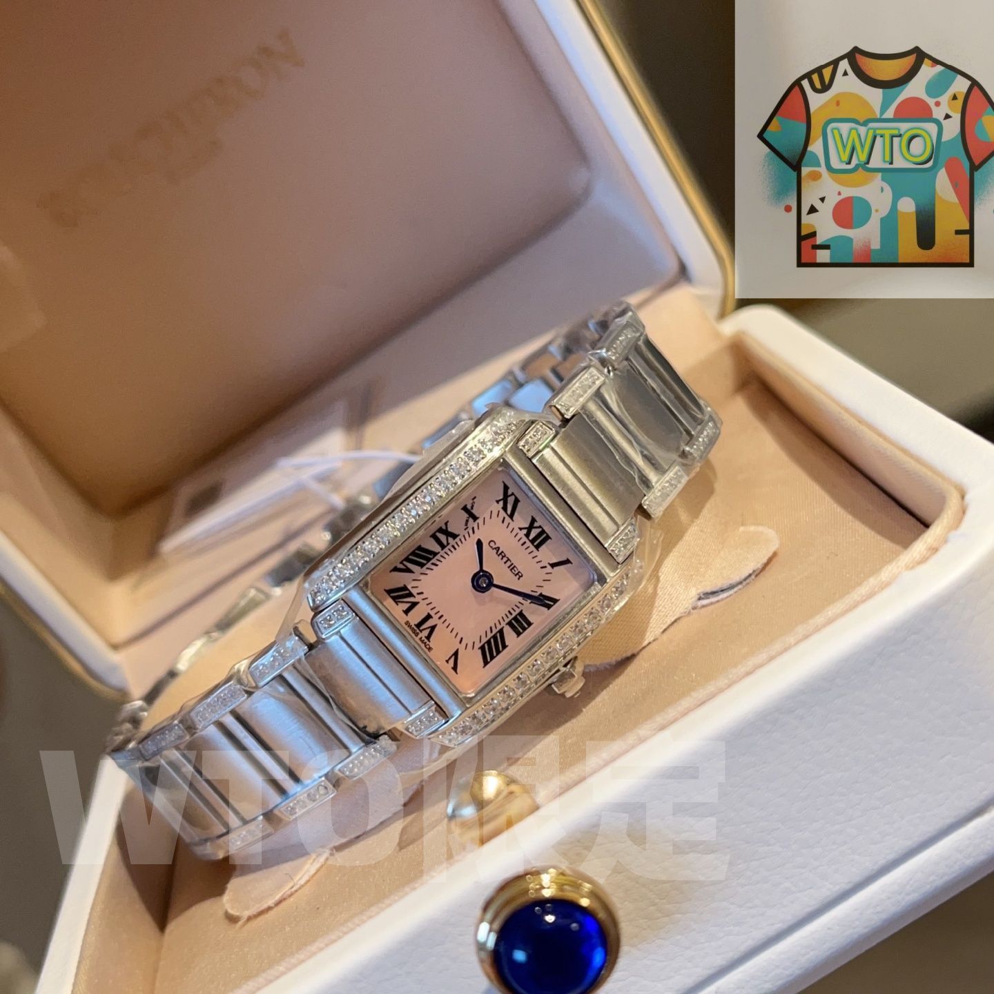 今日 Cartier カルティエ Tank Fran aise フランセーズ ウォッチ-WTO輸入2