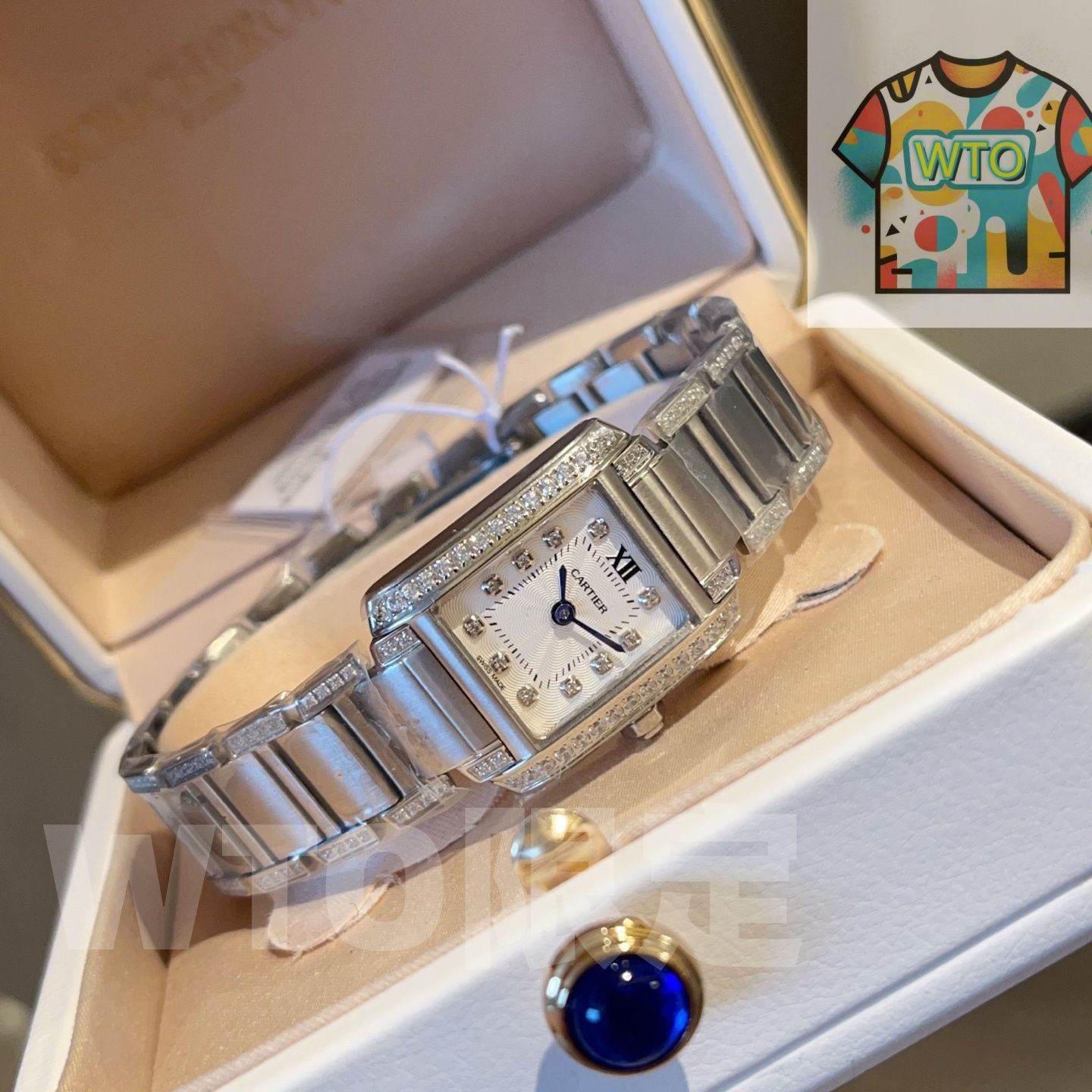 今日 Cartier カルティエ Tank Fran aise フランセーズ ウォッチ-WTO輸入2