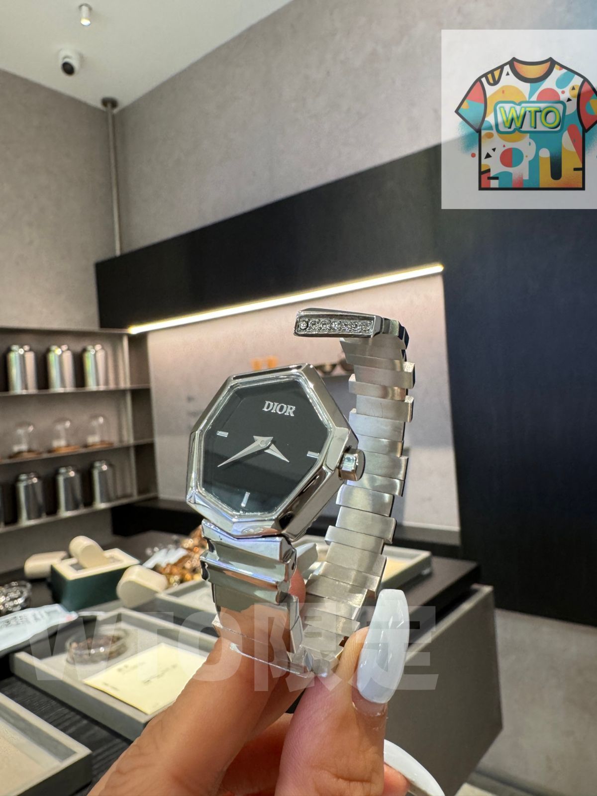 今日 Dior ディオール GEM フルスチール ウォッチ-WTO輸入2