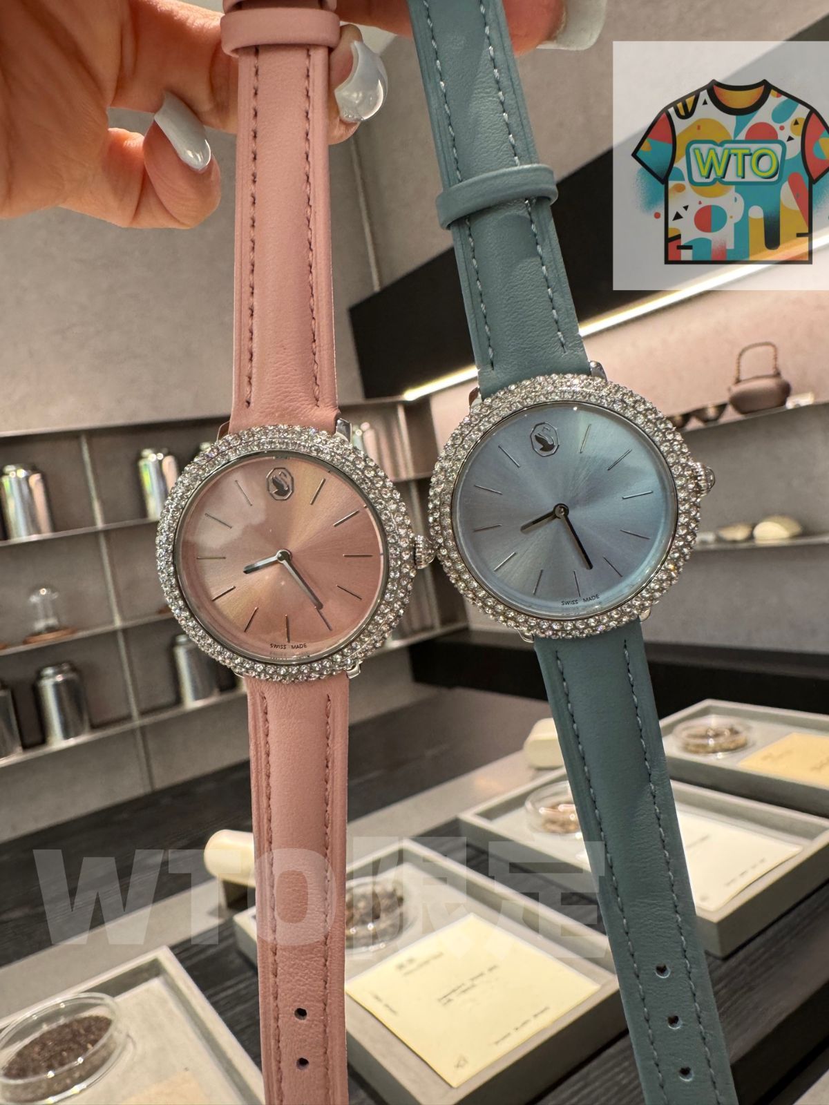  今日 Swarovski スワロフスキー サマー ファッション ウォッチ-WTO輸入2 腕時計(デジタル) 時計