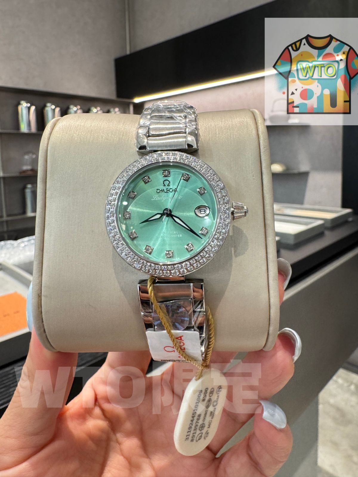 今日 Omega オメガ Ladymatic マカロン セラミックウォッチ-WTO輸入2