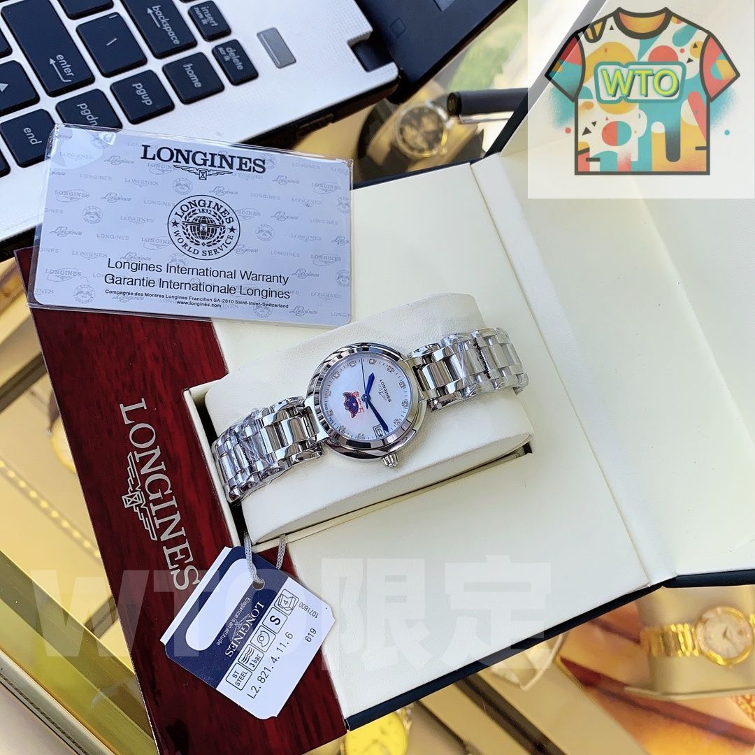  WTO通販 Longines ロンジン Primaluna Women s Moon Phase Watch-WTO輸入-ALQ 65 腕時計(デジタル) 時計