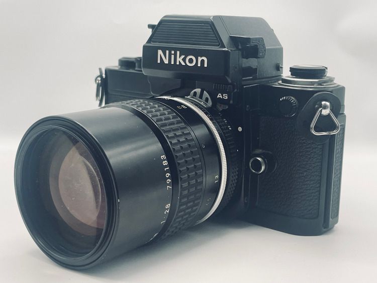 NIKON ニコン F2 As NIKKOR 135 2.8 Ai フィルムカメラ 動作 済み