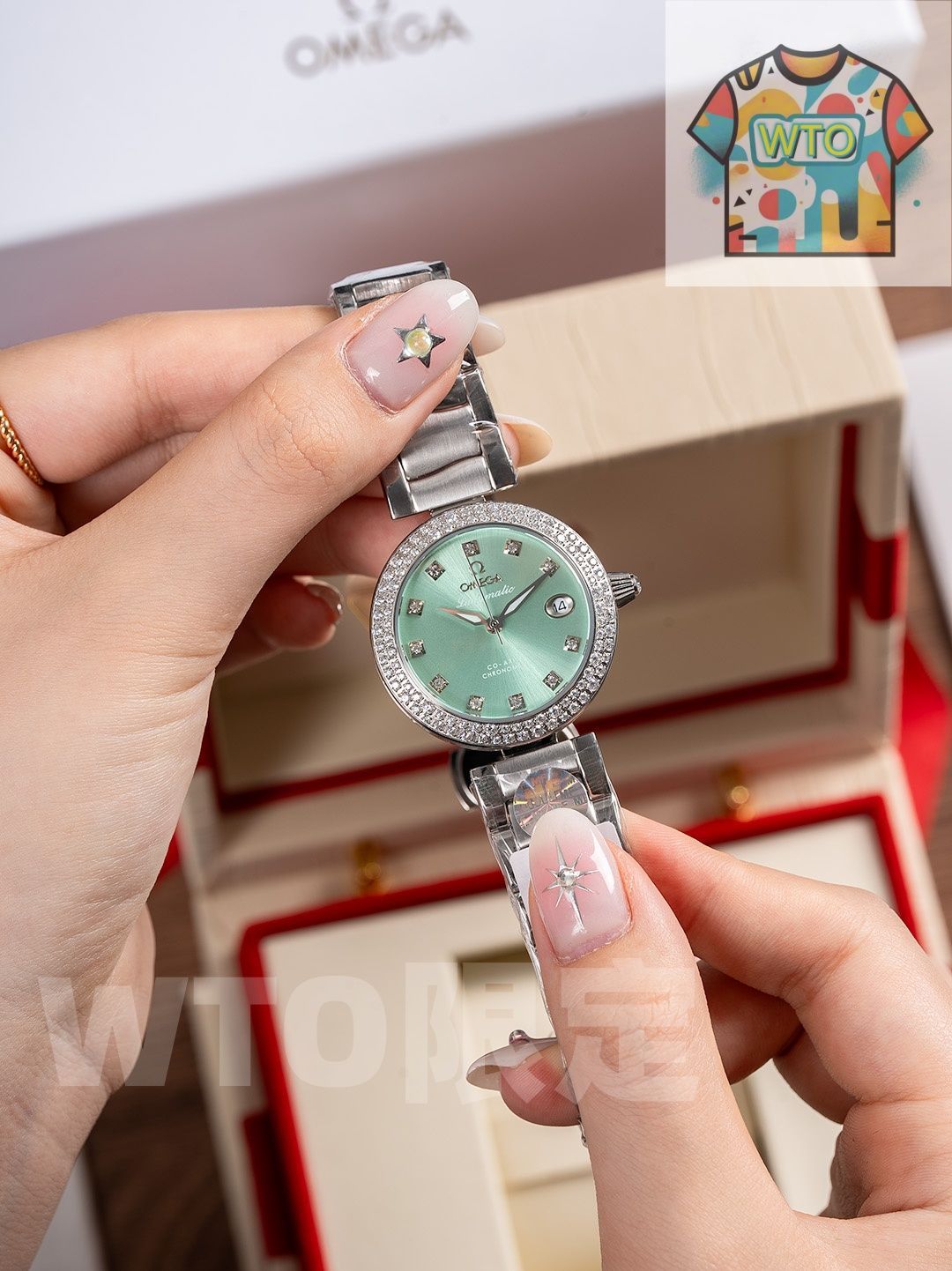 WTO通販 Omega オメガ Ladymatic マカロン ウォッチ-WTO輸入-MEI 40