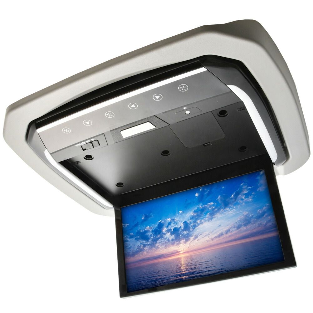 20系 ANH GGH 20 W 25 アルファード ムーンルーフ無し車用 フリップダウンモニター 取付キット 化粧パネルグレー 13 3インチ 日本語説明書付き