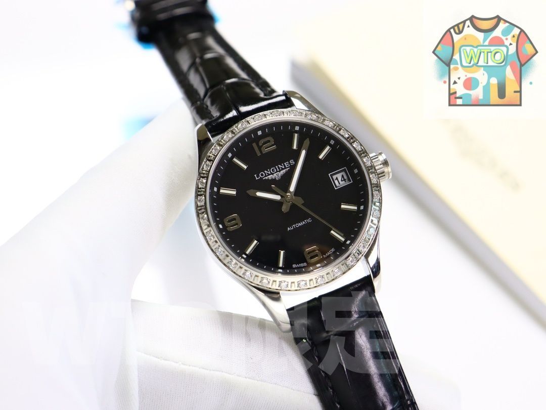 今日 LONGINES ロンジン コンプティションシリーズ サファイア凸面ガラス風防を採用