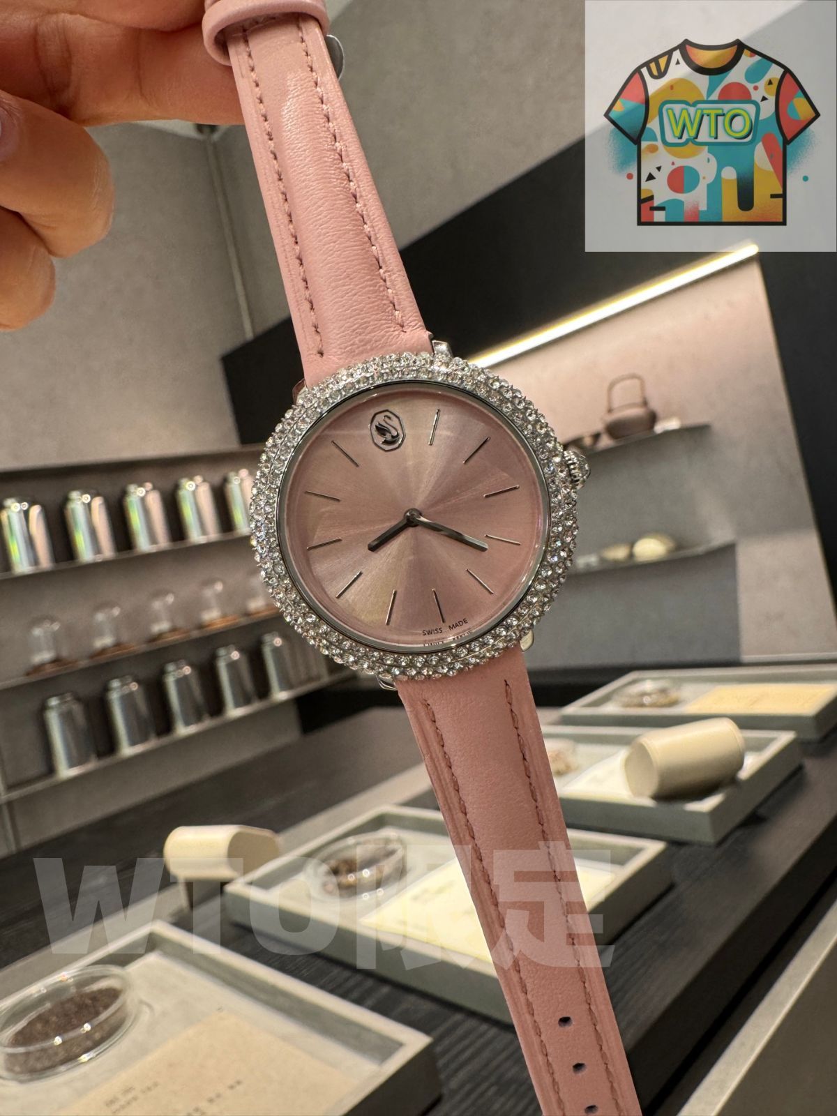  WTO通販 Swarovski スワロフスキー サマーグロー レディースウォッチ-WTO輸入-OAJ 63 腕時計(デジタル) 時計