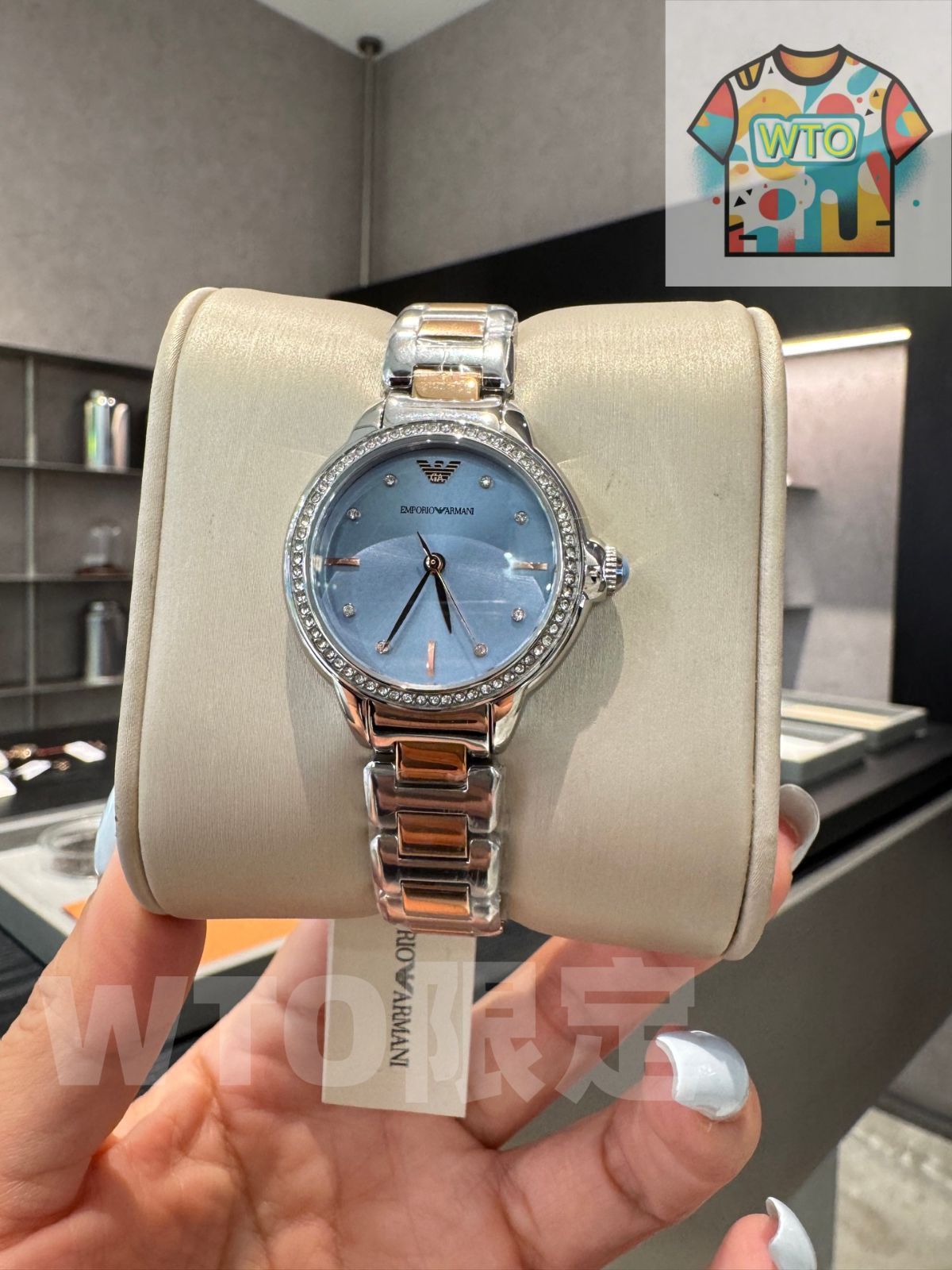 WTO通販 Armani アルマーニ スターリット レディースウォッチ-WTO輸入-VQL 20