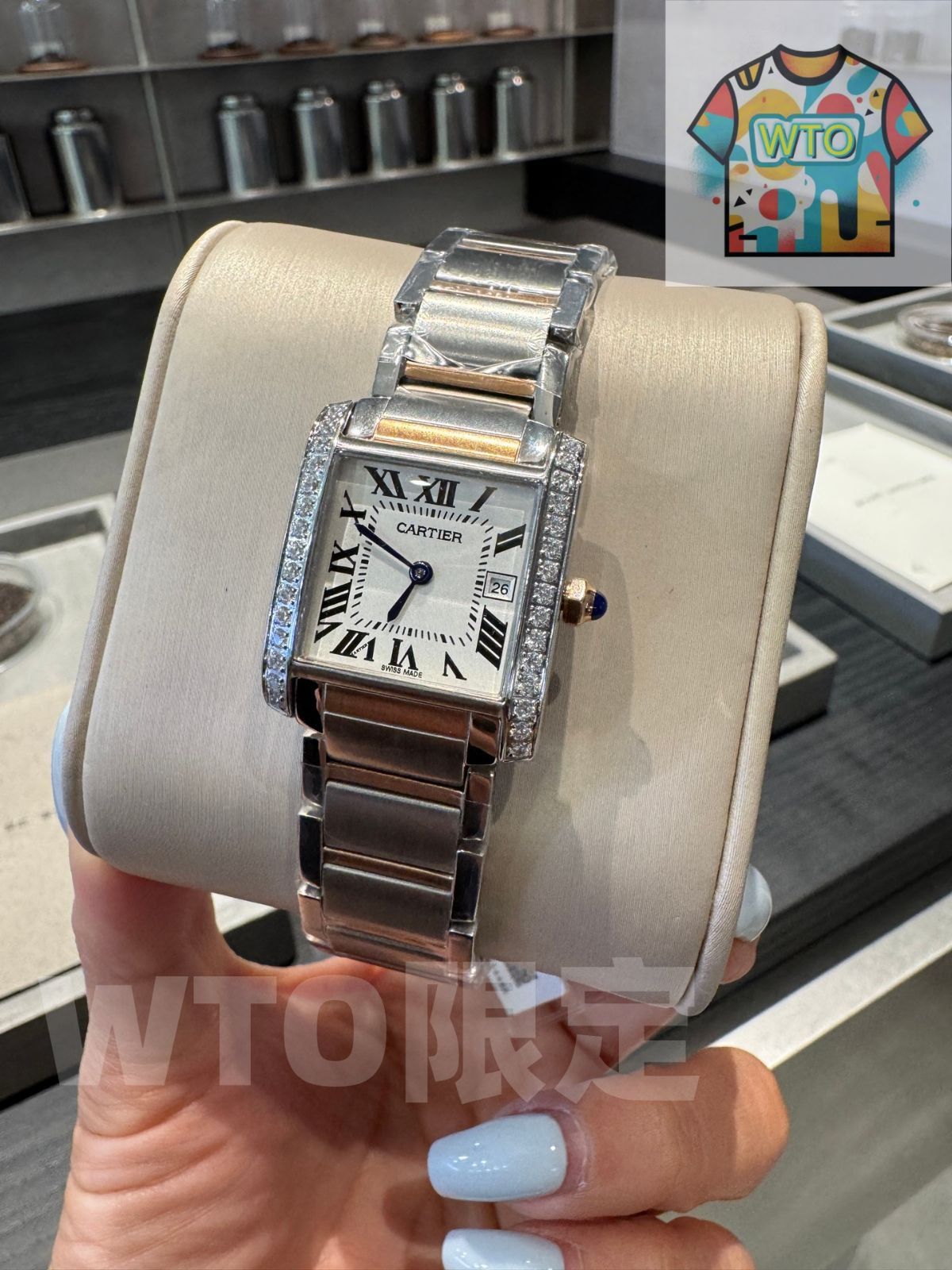  今日 Cartier カルティエ Tank Francaise Women s Watch 腕時計(デジタル) 時計