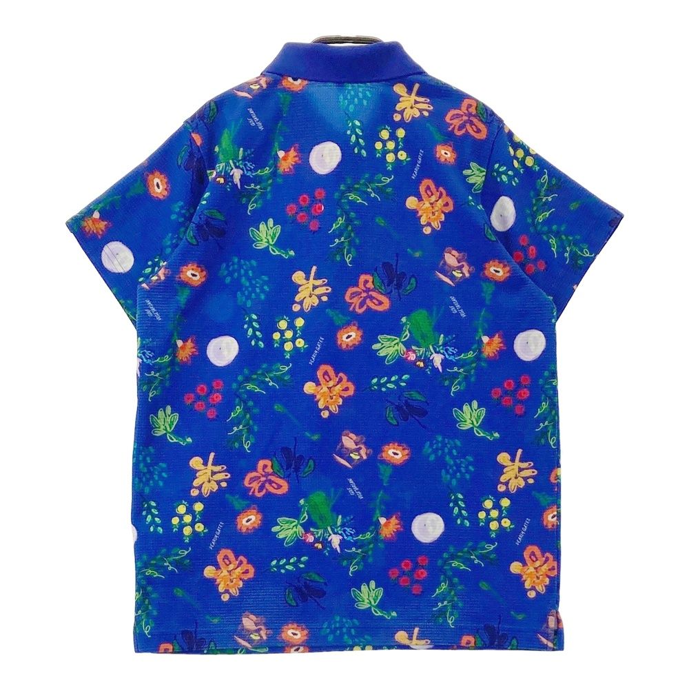 サイズ 1 PEARLY GATES パーリーゲイツ 半袖ポロシャツ ブルー系 ゴルフウェア レディース ストスト