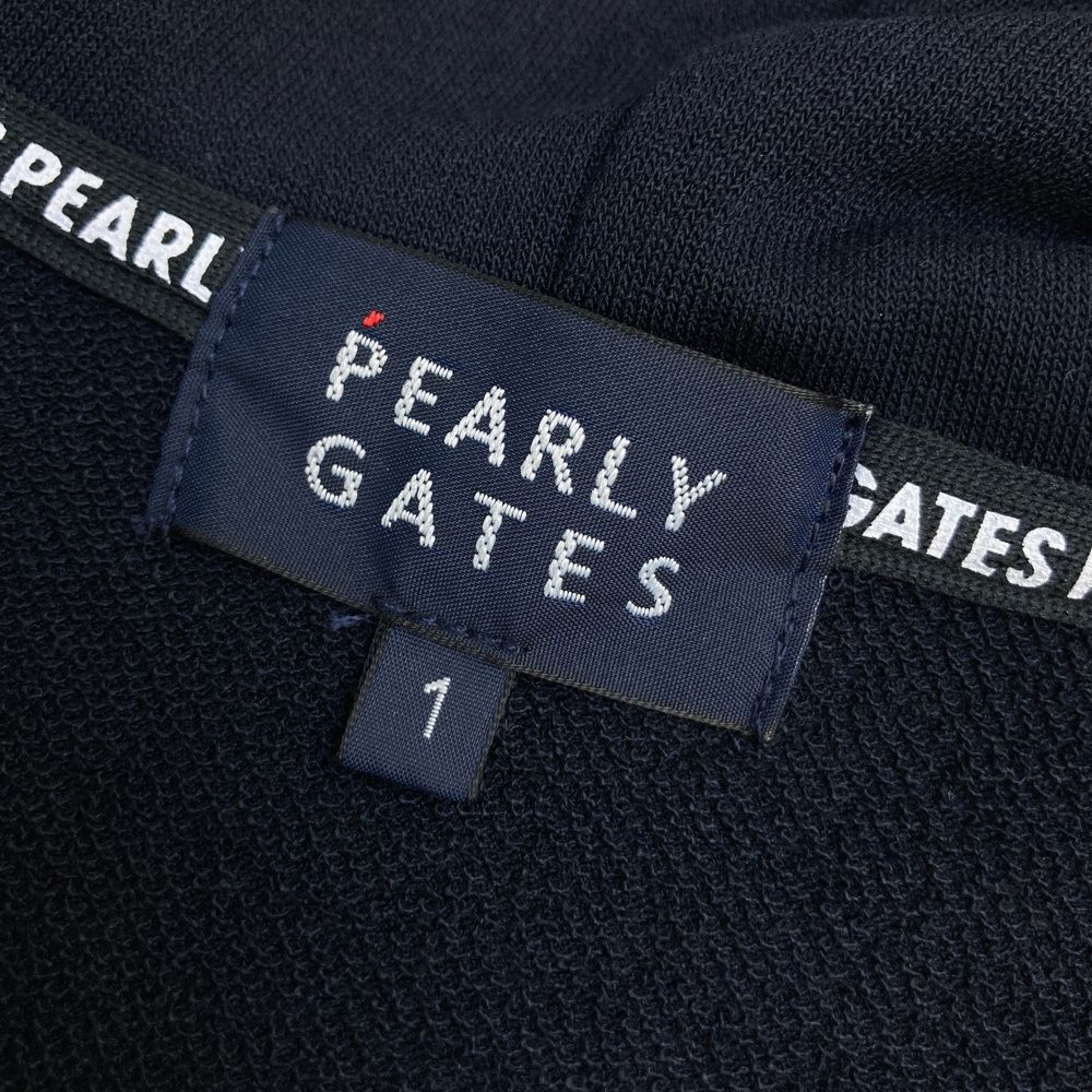  サイズ 1 PEARLY GATES パーリーゲイツ ジップパーカー ネイビー系 ゴルフウェア レディース ストスト セーター トレーナー レディースウェア