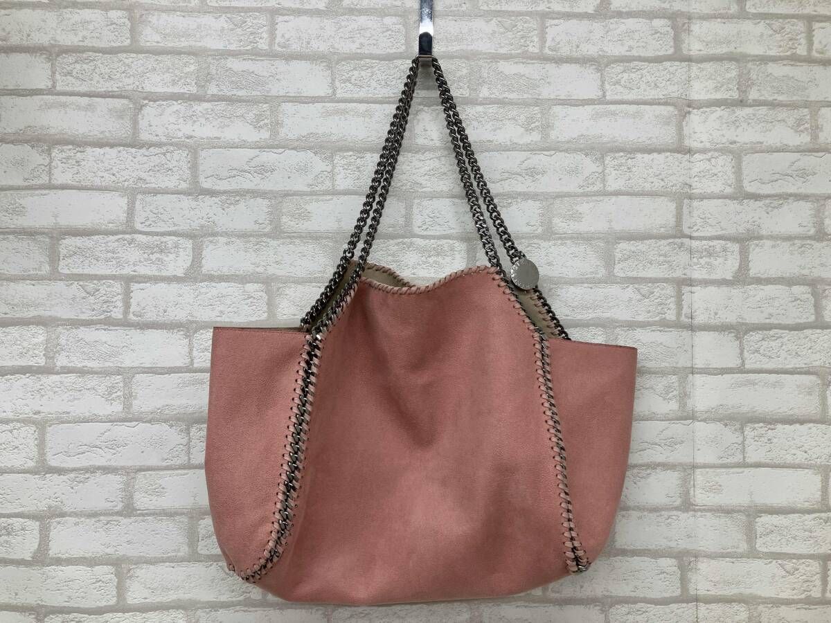 STELLA McCARTNEY FALABELA 507185ステラ マッカートニー ファラベラ トートバッグ ピンク ポーチ付き