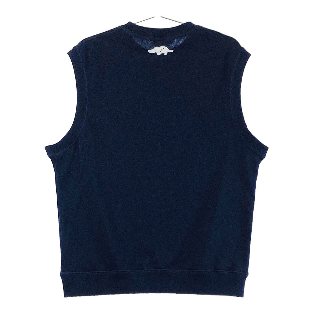 サイズ M ROUGH-SWELL ラフアンドスウェル スウェットベスト ネイビー系 ゴルフウェア メンズ ストスト