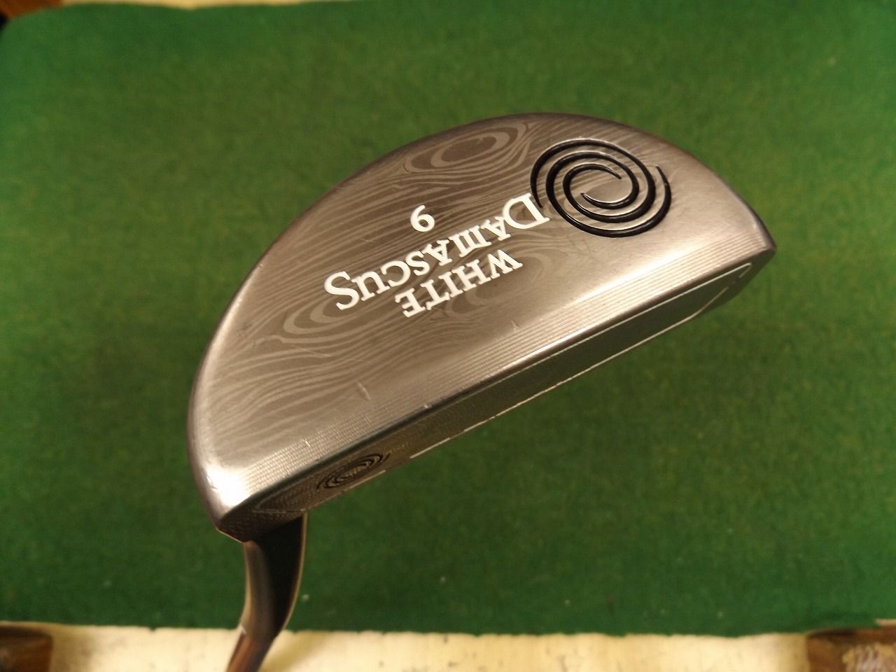 6916 WHITE DAMASCUS 9 34インチ カバー無 オデッセイ ホワイト ダマスカス パター .990028