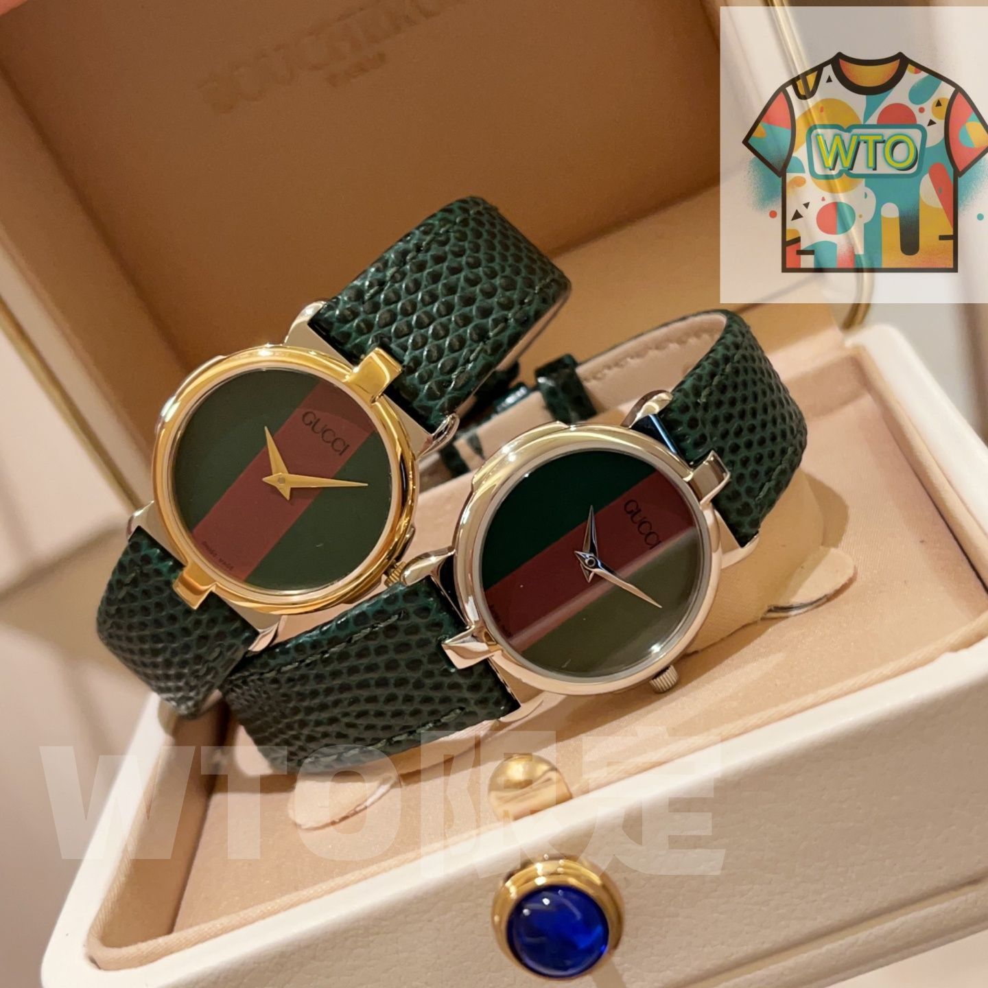  WTO通販 GUCCI グッチ ローマ白い小さな花 モデル クラシック リングとローマ数字目盛りを備える WTO輸入 BSR 01 腕時計(デジタル) 時計