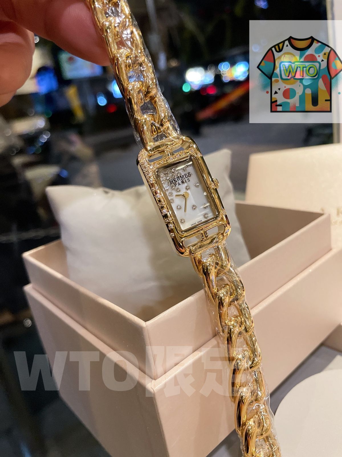 WTO通販 Herm s ヘルメス ナンタケットシリーズ のダイヤモンド象嵌-WTO輸入-MPG 60