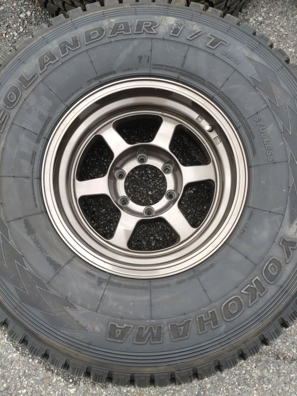 ROCKGUN ロックガン アルミホイール 16インチ 8 J PCD 139 7 6 H ET−30 ＆ i T G 072 315 75 R 16 4本