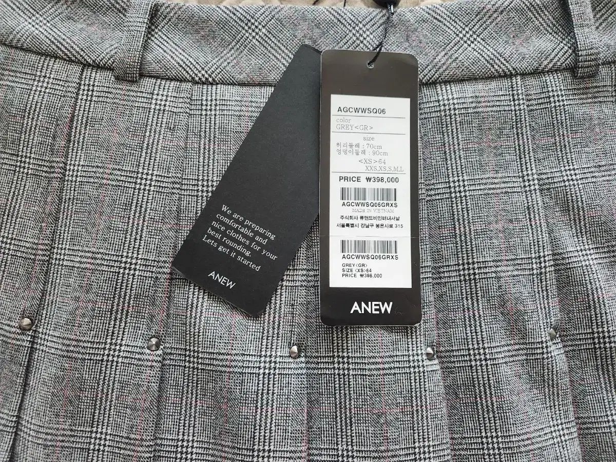  アニューゴルフ チェック プリーツ スカート その他 レディースウェア