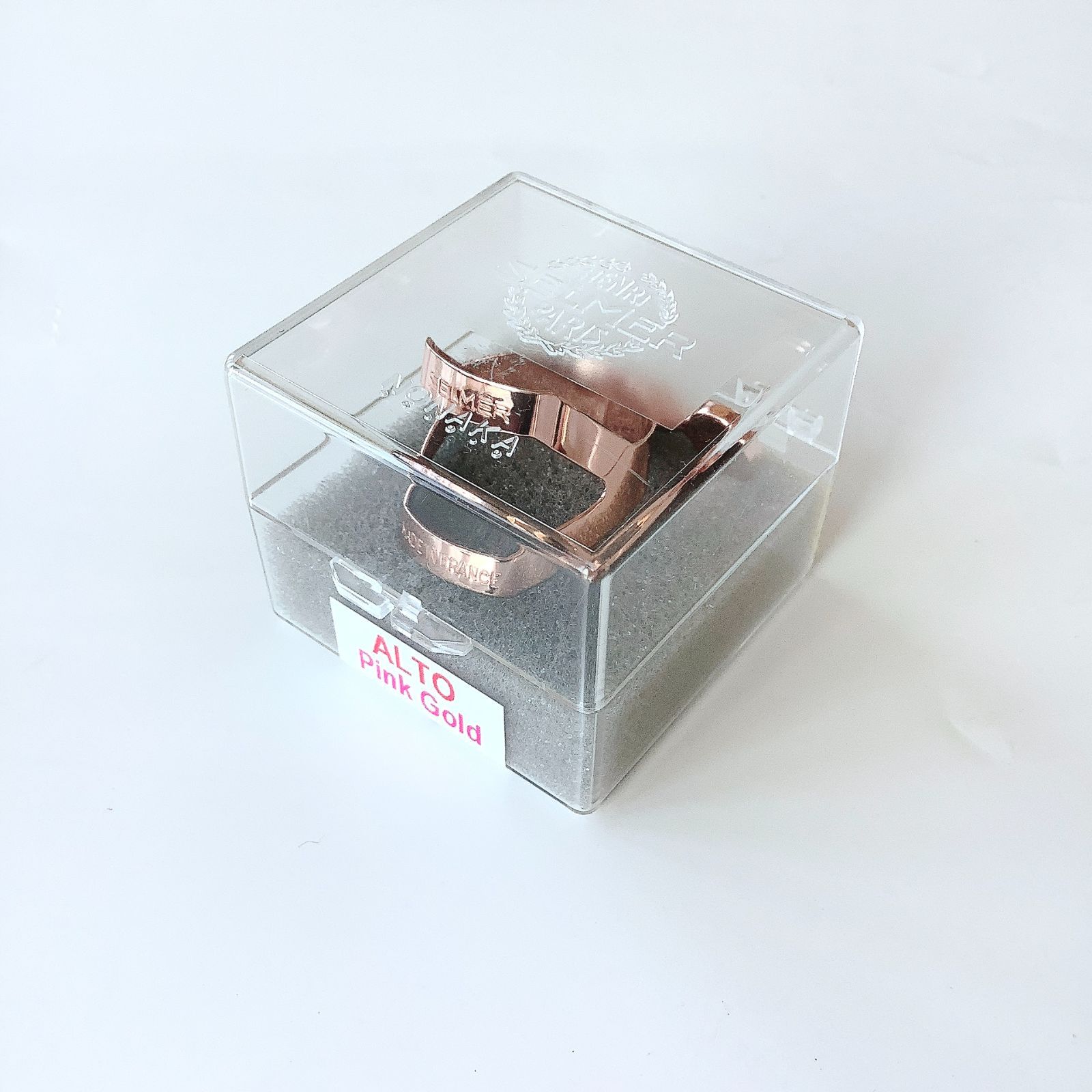 アルトサックスリガチャー セルマー ピンクゴールドプレート