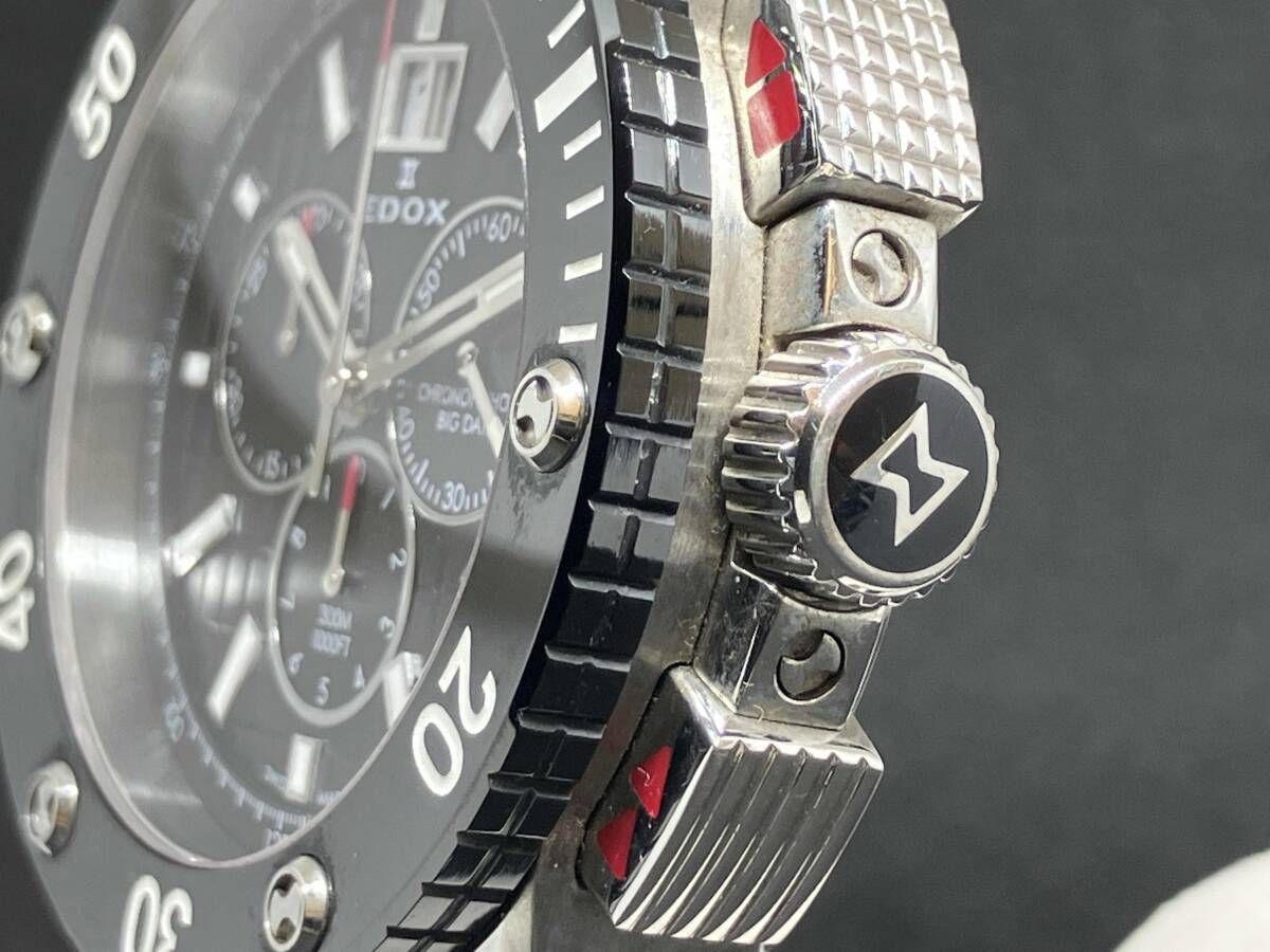 EDOX エドックス クラスワン クロノオフショア ビッグデイト 10014