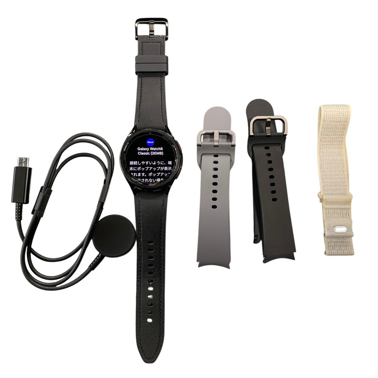 3494 GalaxyWatch6Classic 43mm SM-R950NZKAXJP SAMSUNG Galaxy Watch6 Classic 43mm SM-R950NZSAXJP シルバー ギャラクシーウォッチ スマートウォッチ 本体