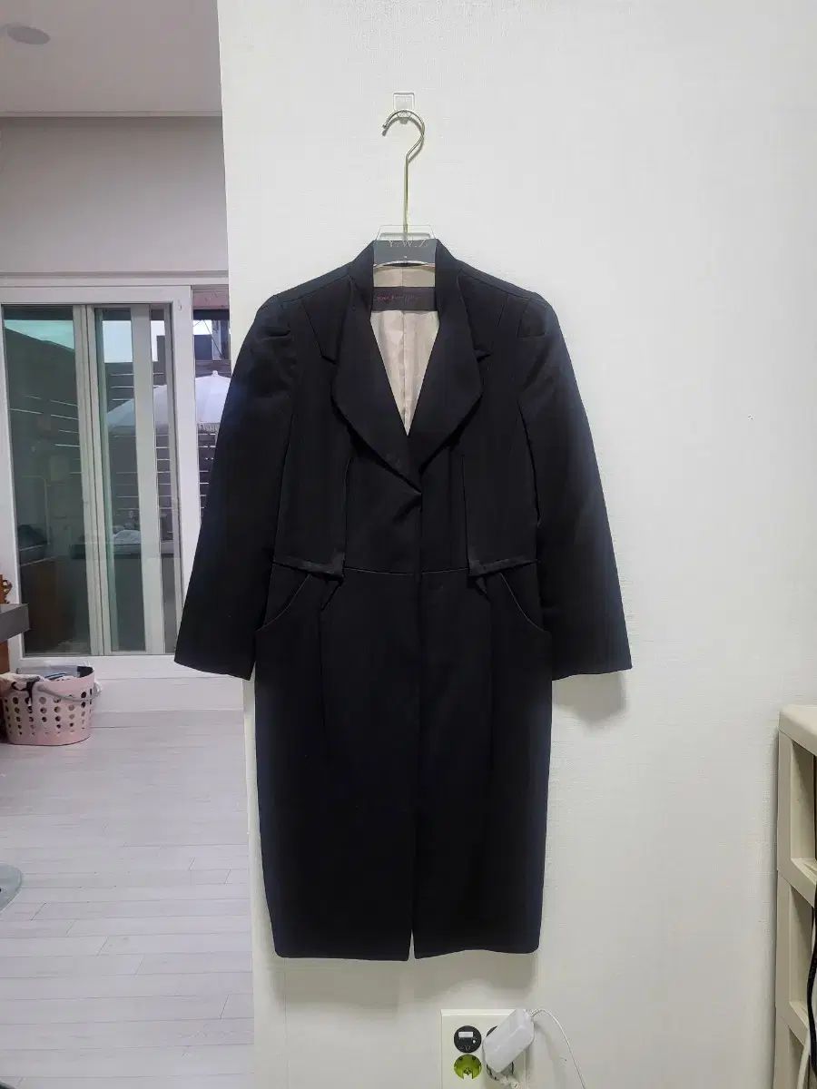 オブジェ 7分袖 ワンピース兼 ジャケット ロング丈 です 55-66