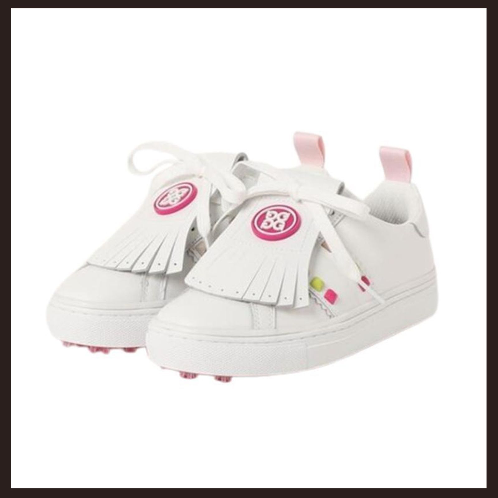 G FORE キルティ デューフ キルトスタッズゴルフシューズ ホワイト 23cm ジーフォア