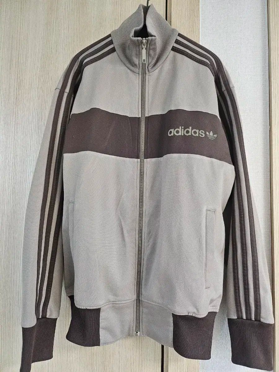 輸入 ヴィンテージ adidas 3本線 トラックジャージ ファイヤーバード ブラウン