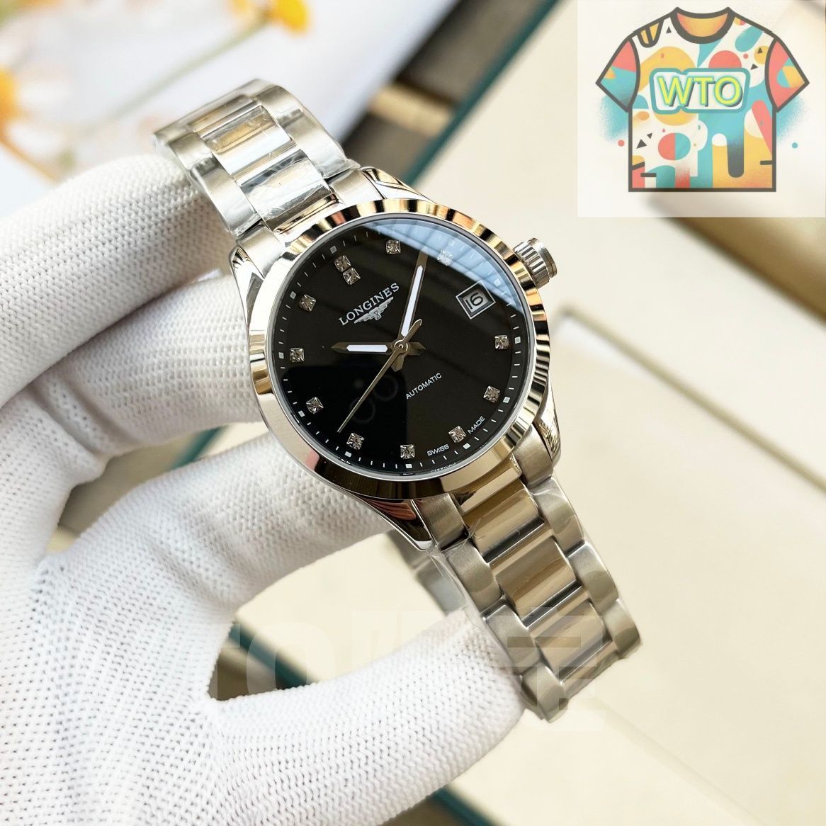 WTO通販 Longines ロンジン コンクエスト クラシック サファイア凸面ガラス搭載-WTO輸入-HBP99