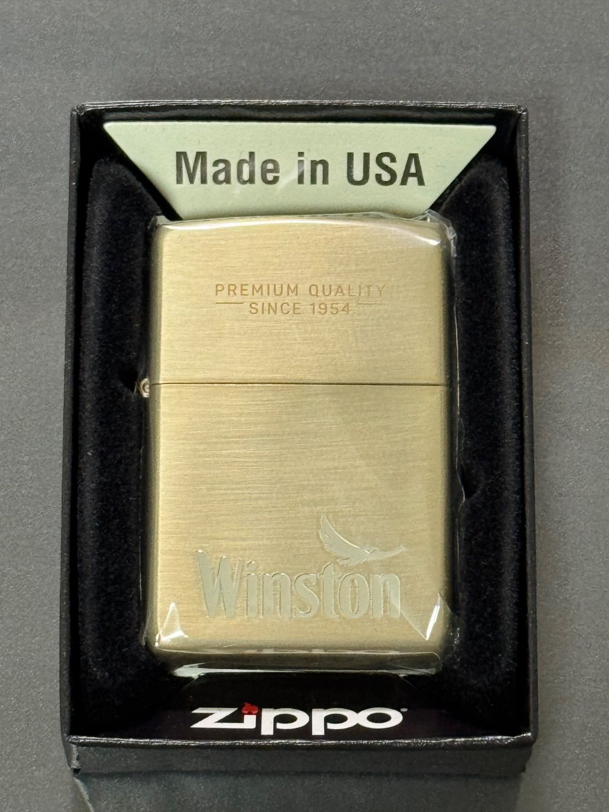 zippo Winston CABIN PREMIUM QUALITY 品 ウィンストン キャビン 製 両面デザイン 特殊 JT 日本たばこ SINCE 1954 デットストック ケース 保証書