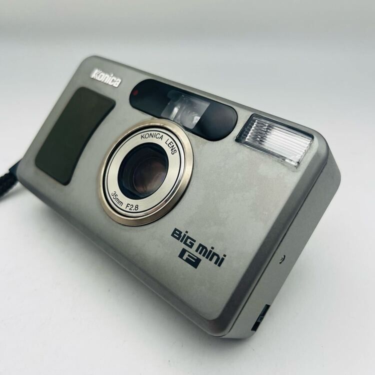 Konica コニカ BiG mini F シルバー コンパクト フィルムカメラ 動作 済み